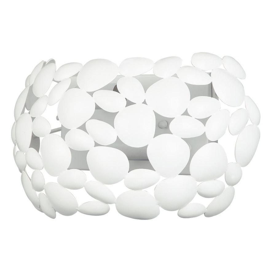 Applique metallo cromo o bianco forme tondeggianti 2XE14 non incl. DIONISO Applique metallo cromo o bianco forme tondeggianti 2XE14 non incl. DIONISO